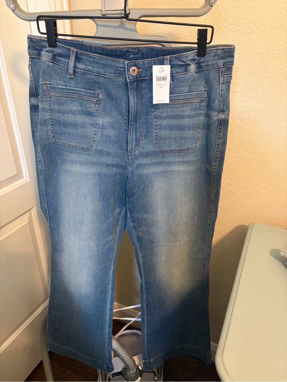 J. Jill Light Blue Wide-Leg Jeans